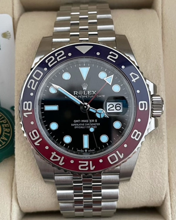 2021 Rolex GMT-Master II 126710 “Pepsi” with Full Factory Stickers