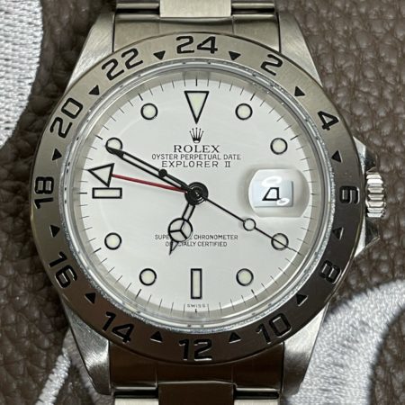 1999 Rolex Explorer II 16570 Polar “Swiss Only” Dial