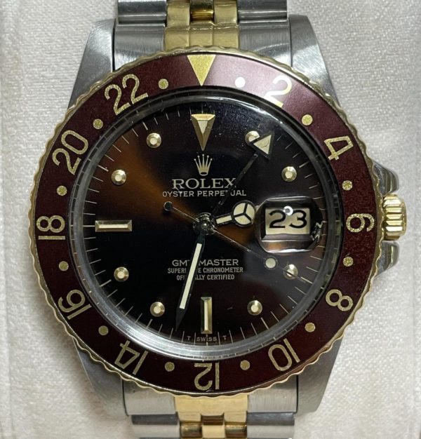 1983 Rolex GMT-Master 16753 Rootbeer with rare wine insert